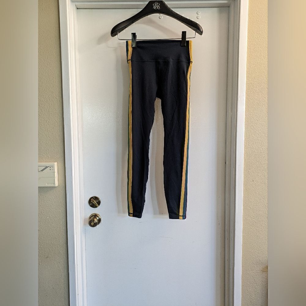 Spiritual gangster side striped leggings